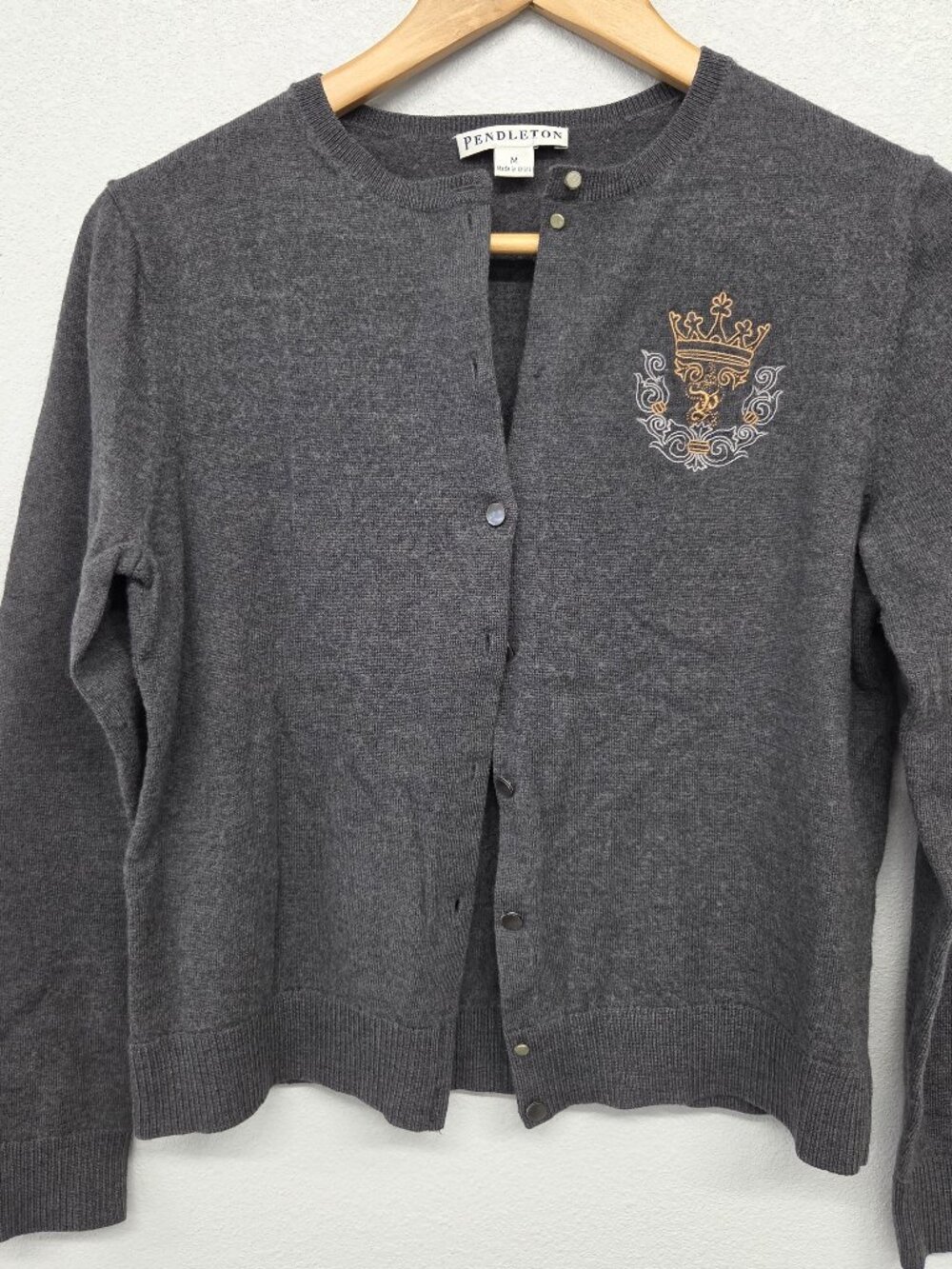 Gray Pendleton Sweater (Medium)